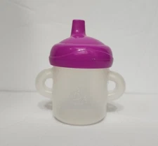 Replacement Hasbro Baby Alive Doll Sippy Handle Cup Bottle Drink Purple Top