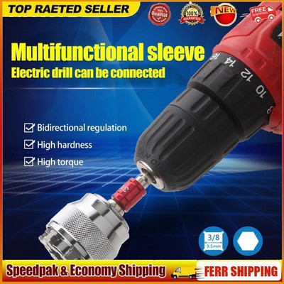 Universal Multi-Function Wrench Socket Adapter Head for 3/8 inch Drive Wrench