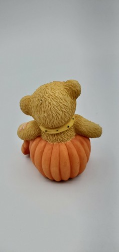Cherished Teddies FRIENDSHIP POPS UP EVERYWHERE Leslie Pumpkin Bear Figurine - Picture 6 of 12