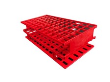 NALGENE Test Tube Rack For 16mm Tubes 6x12 Array Unwire Resmer Red 5970-0516