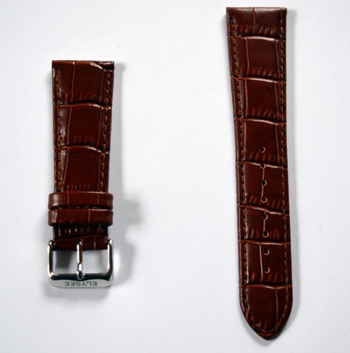Neu Uhrenarmband Leder Elysee Uhrenband 14mm 16mm 18mm 19mm 20mm 21mm 22mm 24mm - Picture 4 of 25