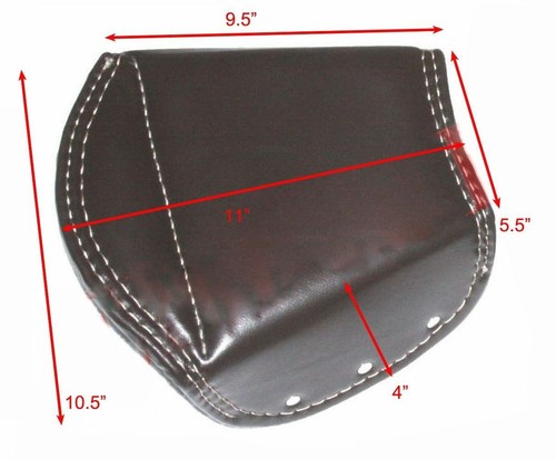 Fits Royal Enfield Ariel Lycett Brown Faux Leather Rear Saddle Seat Cover S2u - Picture 3 of 9