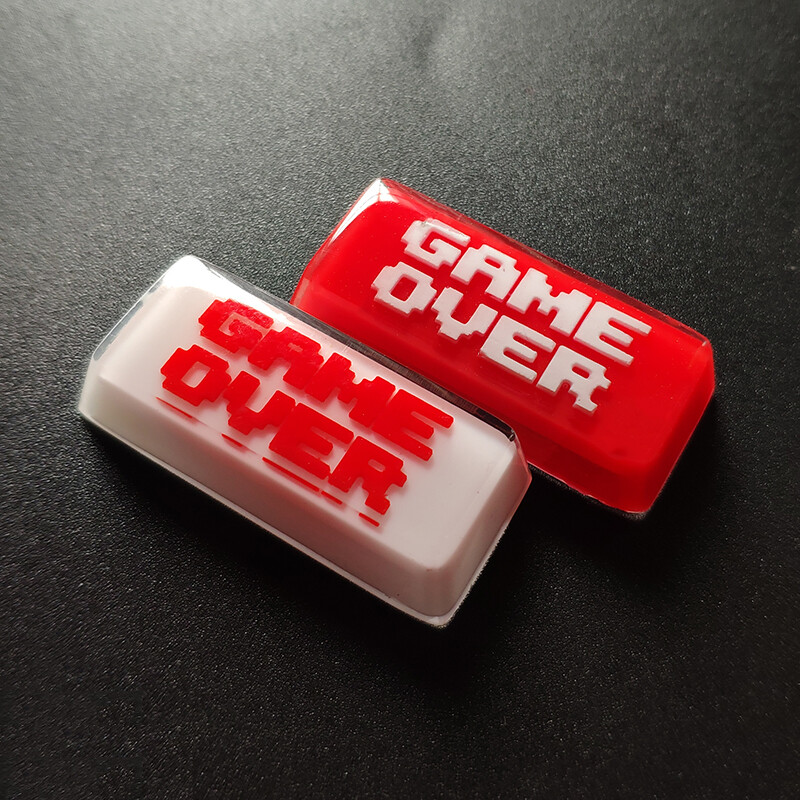 Game Over Enter 2.25U Keycap OEM Handmade Resin Key Cap For Cherry MX Keypad New