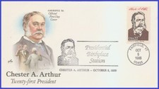 USA3 #2218c U/A ARTCRAFT non FDC   21st Chester A. Arthur