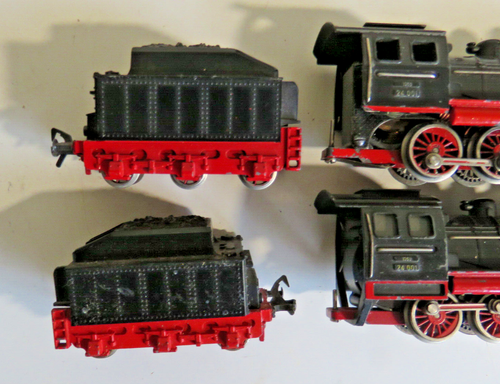 2 locomotoras de remolque BR 24 001 DB Fleischmann 1350 sin embalaje original pista H0 - Imagen 3 de 6