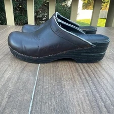 DANSKO Dark Brown Mule Slip On Shoes Size 38, US 7.5-8