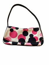 ESCADA  RARE  MADE IN ITALY SHOULDER BAG PURSE CANVAS /LEATHER T-3