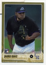 2015 Topps Gold Jairo Diaz Rookie RC #668 Colorado Rockies /2015