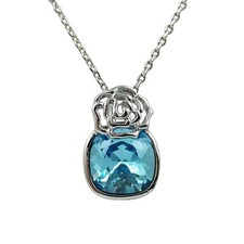 Fashion Jewelry - 18k White Gold Plated Rose Necklace FN083