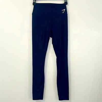 Gymshark Training blue leggings XS 26” Inseam UK