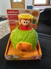 Jungle Animal Roll & Learn Fun Baby Activity Ball Activity Center with Light,