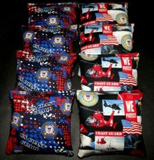  USA COAST GUARD Military Patriotic Flag 8 ACA regulation Cornhole bags