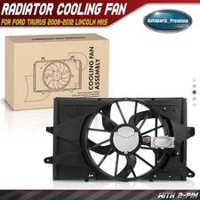 Radiator Cooling Fan Assembly with Shroud for Ford Taurus 2008-2012 Lincoln MKS