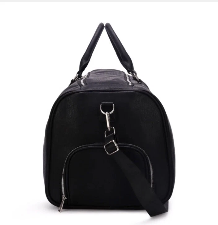 Sole Premise Black Tumbled Leather Duffle Foto 2 de 4