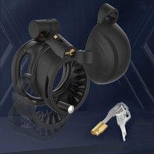 Resin Male Chastity Cage Sissy Chastity Device Belt Lightweight Cage w/ 4Ring US