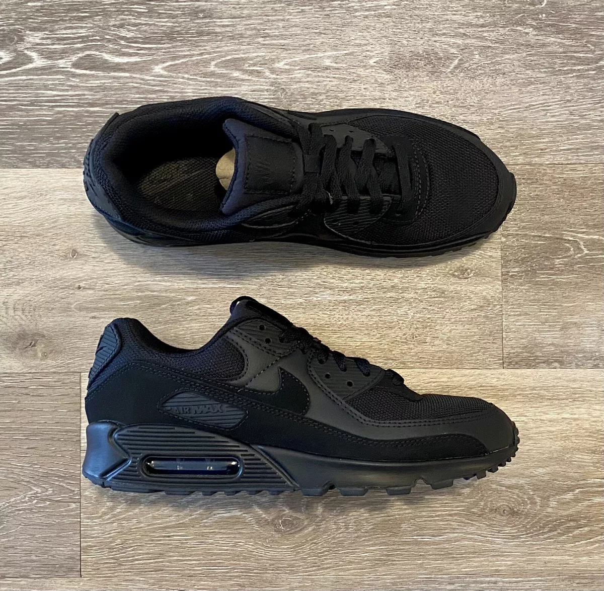 herhaling Product B olie Nike Air Max 90 &#039;Triple Black&#039; Running Shoes CN8490-003  Men&#039;s 9, Women&#039;s 10.5 | eBay