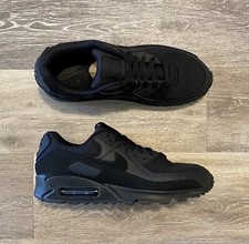 Nike Air Max 90 'Triple Black' Running Shoes CN8490-003 Men's 9, Women's 10.5