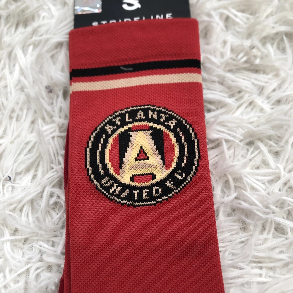 Paquete de 2 calcetines carmesí Strideline Atlanta United FC talla grande para hombre envío gratuito Foto 3 de 4