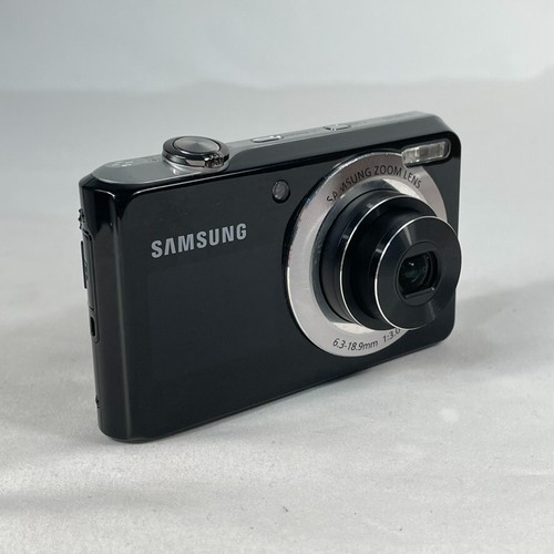 Samsung TL205 12.2MP Dual Screen Digital Camera Black Tested Working