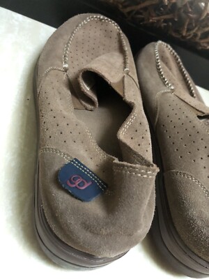 Gravity Defyer GDEFY moccasins loafers shoes tan/brown suede  display picture 1