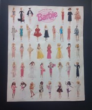 VTG. 1997 Mattel "Growing Up With Barbie Doll" 1959-1997 16x20 Poster