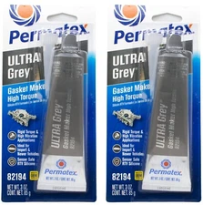 PERMATEX 82194 Ultra Grey RTV Silicone Gasket Maker MAX Oil Resistance 2/pack