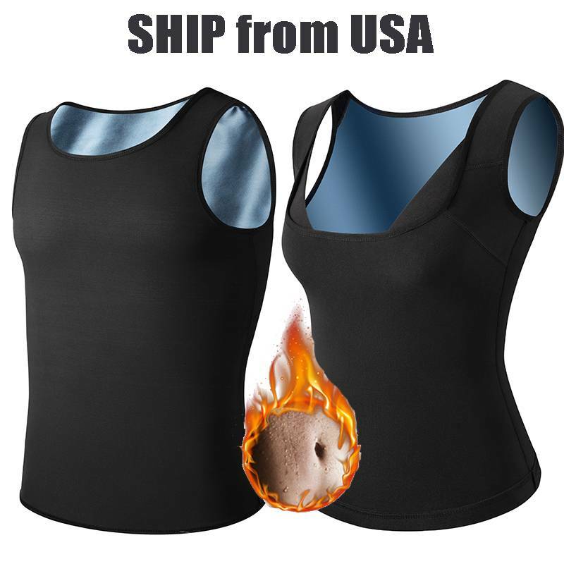Sweat Sauna Vest Men Women Weight Loss Sports Waist Trainer Corset