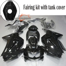 Full Glossy Black ABS Fairing Kit or Tank Cowl For KAWASAKI NINJA 250R 2008-2012