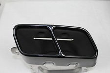 Genuine Mercedes-Benz BLACK AMG A45 Performance Exhaust Tips A-Class W176 NEW