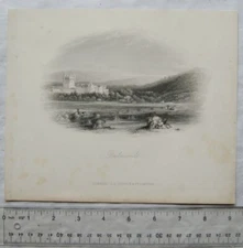 c1884 engraving - Balmoral
