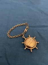 Catena Cartier in oro 14 carati con chiusura a carabina e bussola ruota navi oro