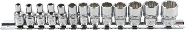 "Bgs SteckschlüSsel-EinsäTze 1/4\" 12-Kant Vielzahn 4-14 Mm NüSse 13-Tlg Stecknuß"-image