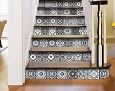 5 X 5 Shades Of Black Mosaic Peel And Stick Removable Tiles