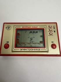 RARE VINTAGE SOVIET  MERRY COOK USSR  CHEF CATCH ELEKTRONIKA GAME & WATCH #4