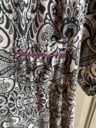 Soma Size Large Black Gray Purple Sleeveless A-Line - Picture 4 of 7