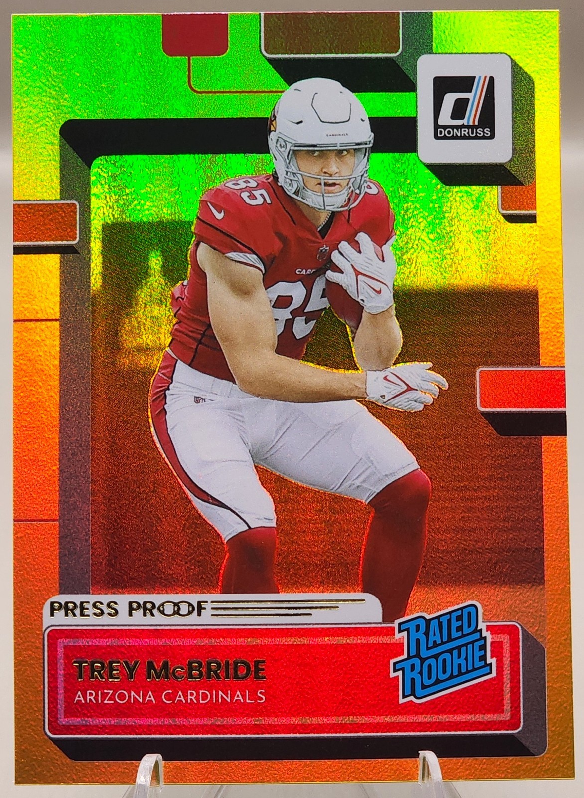 Trey McBride 2022 Panini Donruss Football # 337  Press Proof Premium Rookie