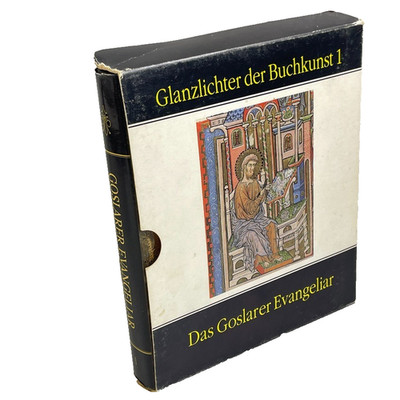The Goslar Gospels Facsimile - ADEVA 1991 - HC/DJ Slipcase - German/Latin