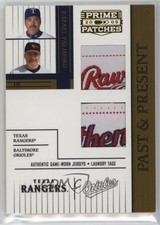 2005 Donruss Prime Patches Double Laundry Tag 5/5 Rafael Palmeiro Patch 7ut