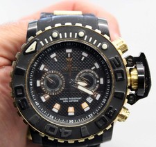 Invicta 23719 Jason Taylor 58mm Black Dial Steel Case with Black/Gold Strap 💥💥