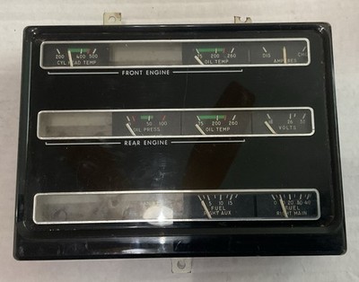 Vintage Stewart Warner Instrument Gauge Cluster Cessna? Parts/Repair