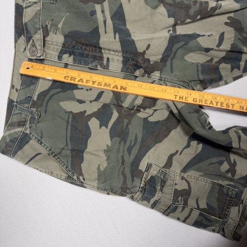 Wrangler Cargo Shorts Mens 36 Green Camo Army Military Work Utility Pockets 10.5 - Picture 6 of 8