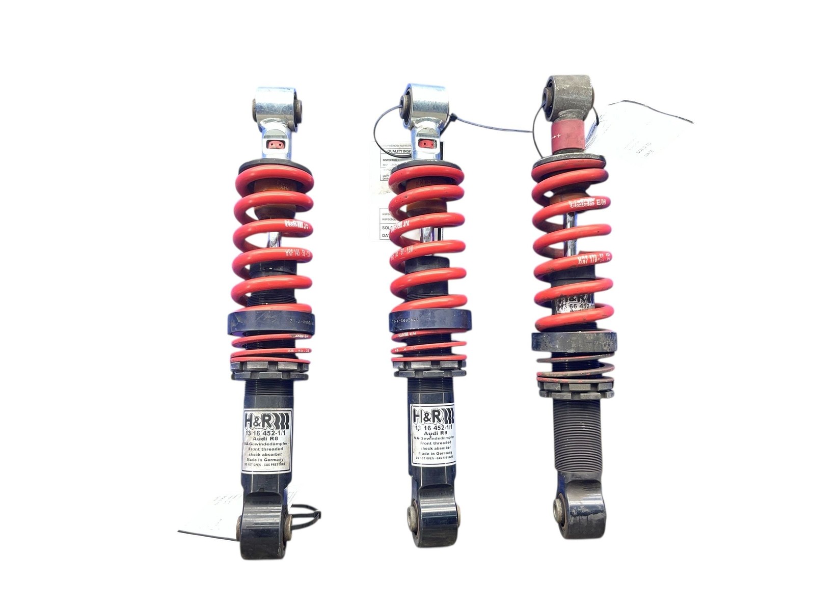 2008-2015 AUDI R8 TYPE 42 FRONT LEFT RIGHT STRUT COILOVER SPRING SET 3 1316452-1