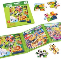 Magnetisches Puzzle Zoo 25-42 Teile Ab 3 Jahre BeschäFtigung FüR Kinder Reise