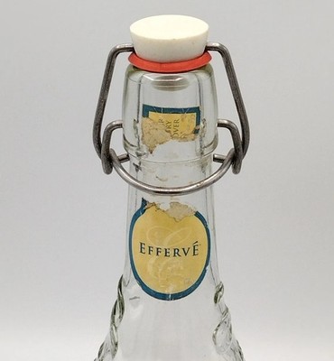 Vintage Efferve Lemonade De Citron Glass Bottle With Cap Made in France