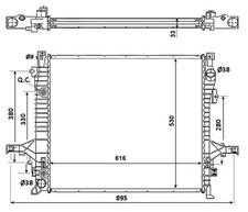 Radiateur Volvo XC90