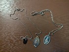 Silver Miraculous Medal Necklaces 2 Ct Very pretty  — photo 1