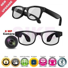 Bluetooth AI smart glasses with camera and video control and AI chat
