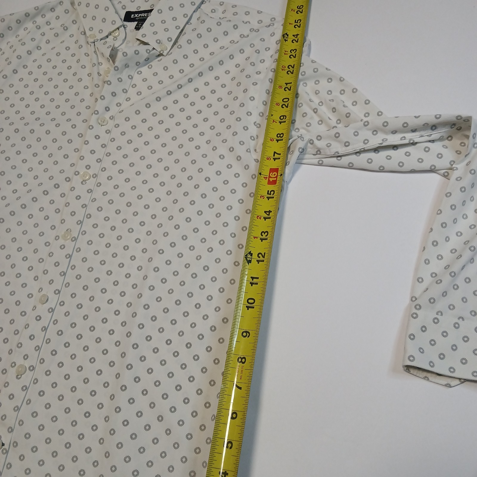 Express Performance Slim Button Down Shirt Quick … - image 9