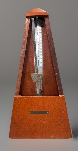 MCM Seth Thomas Metronomo De Maelzel Legno E899-575 ISS-1 FUNZIONANTE - Foto 2 di 8