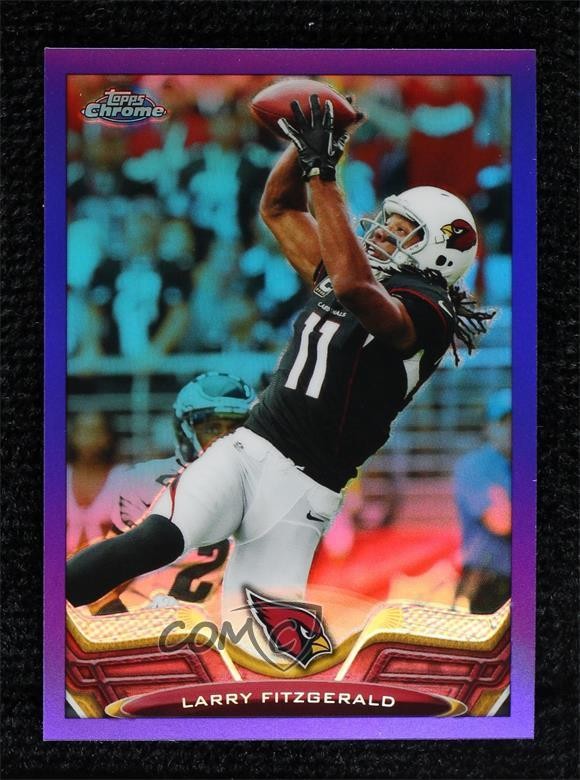 2013 Topps Chrome Retail Purple Refractor 248/499 Larry Fitzgerald #2 HOF 0d44